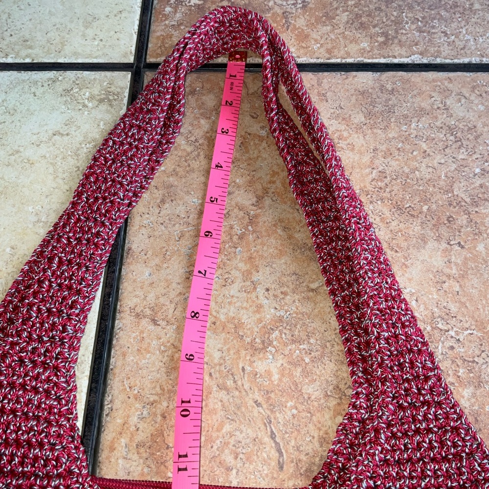 The Sak Knit multicolored LG slouchy purse Shoulder bag Red, Blue, Orange Green - Picture 5 of 11